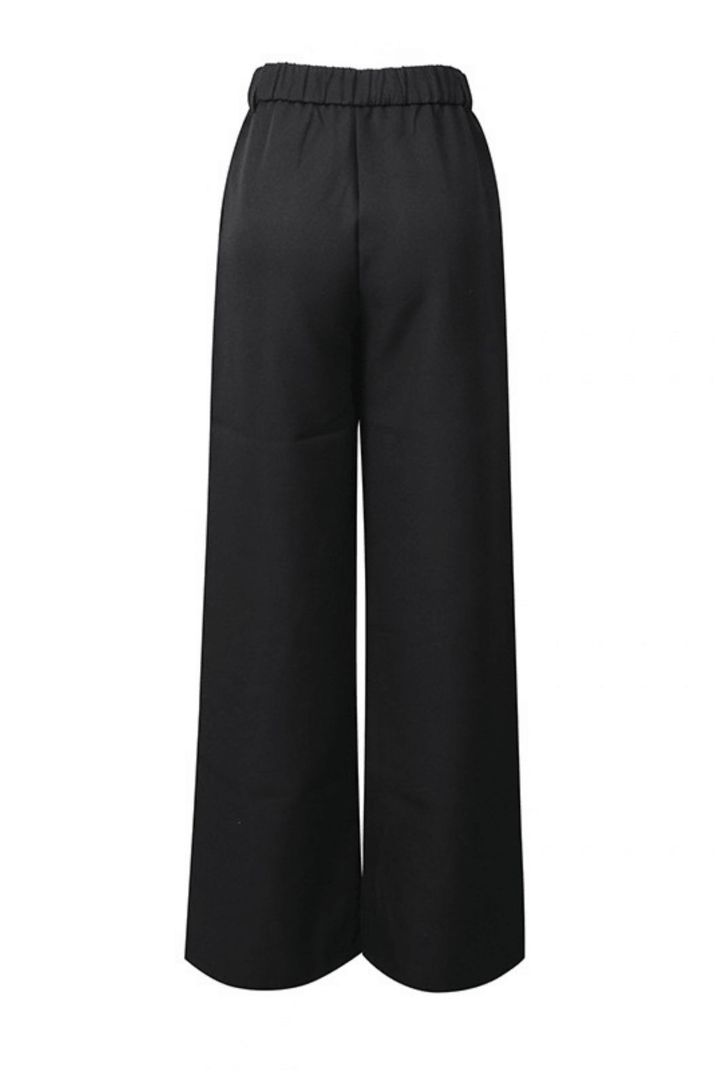 Aura Black Ruffle Bow Sleeve Blazer Pants Set Avalabel