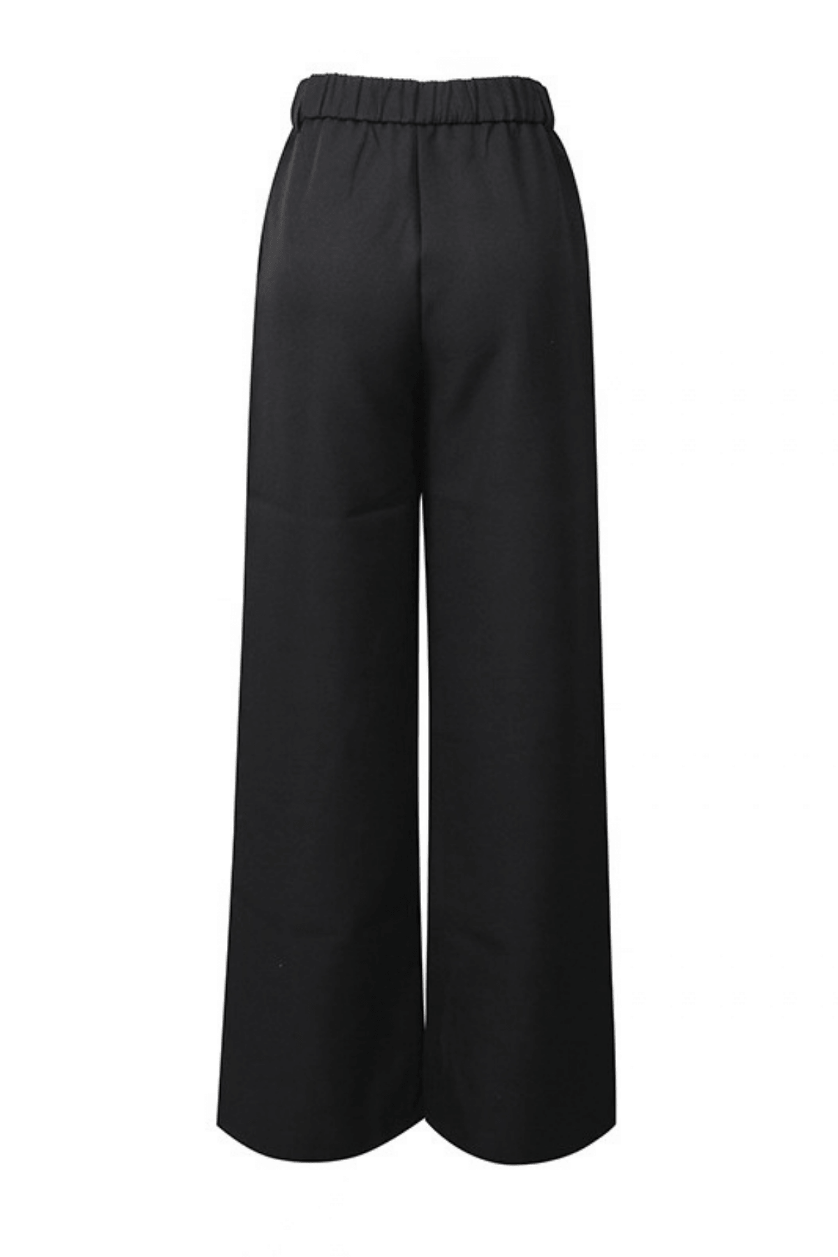 Aura Black Ruffle Bow Sleeve Blazer Pants Set Avalabel