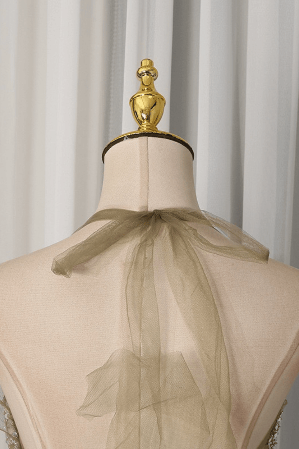 Eden Champagne Sequin Ruched Mini Dress Avalabel