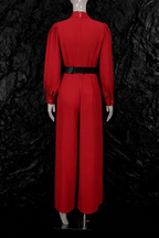 Elle Belted Long Sleeve Wide Leg Jumpsuit Avalabel