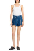 Rhinestone Denim Shorts in Blue Avalabel