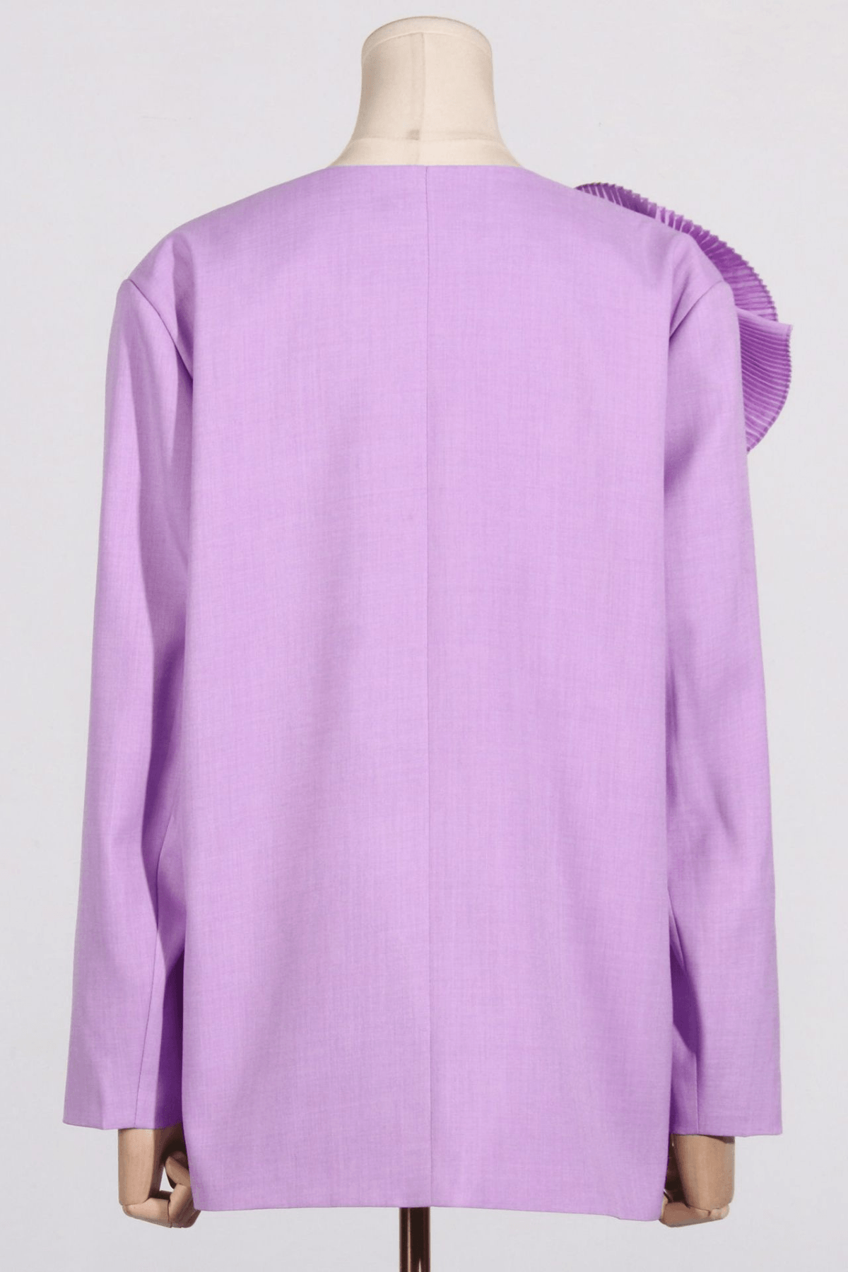 Jane Lavender 3D Ruffle Flower Blazer Avalabel
