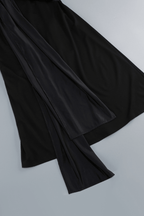 Dale Black Sleeveless Turtleneck Maxi Dress Avalabel