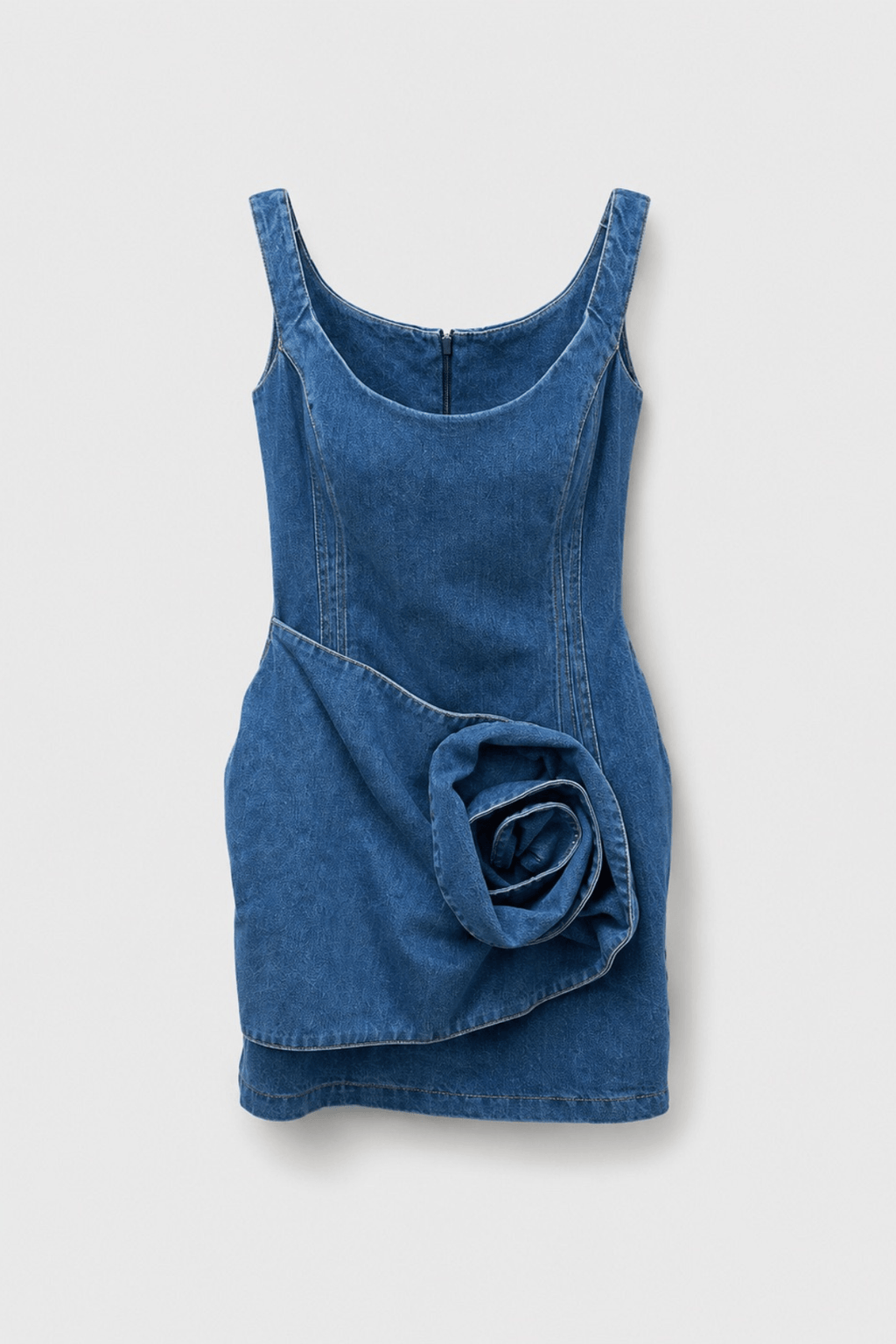 Chloe Off Shoulder 3D Rose Detail Corset Draped Mini Dress Avalabel