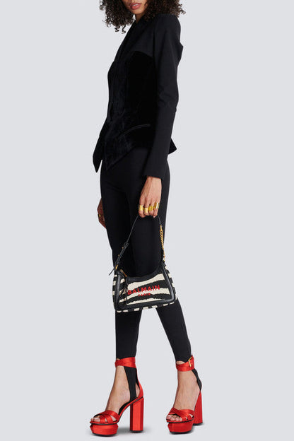 josephine Slim-fitting bustier jacket in black