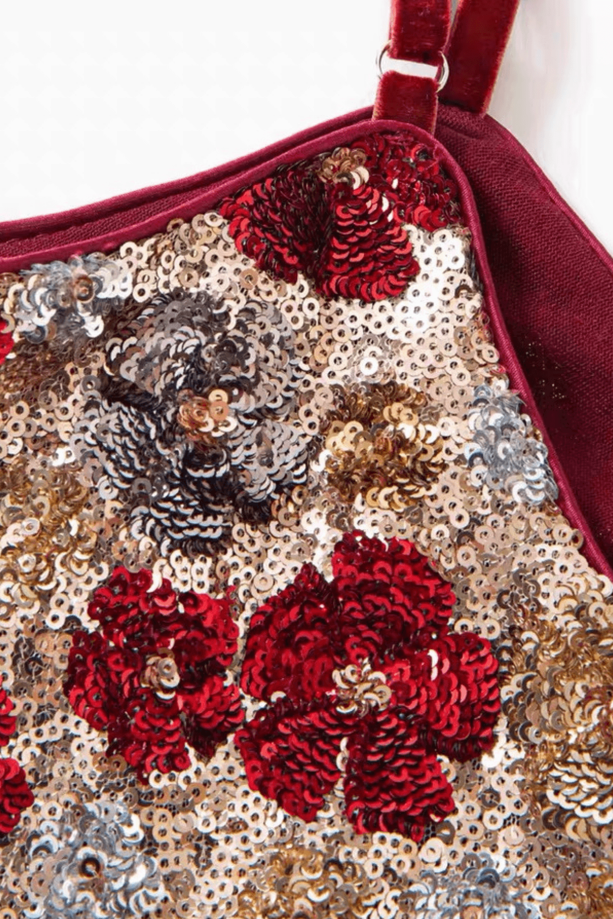 Willa Spaghetti Strap Bodycon Floral Sequin Midi Dress - Avalabel