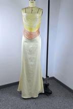 Pamela Ivory Strapless Ruched Draped Maxi Dress Avalabel