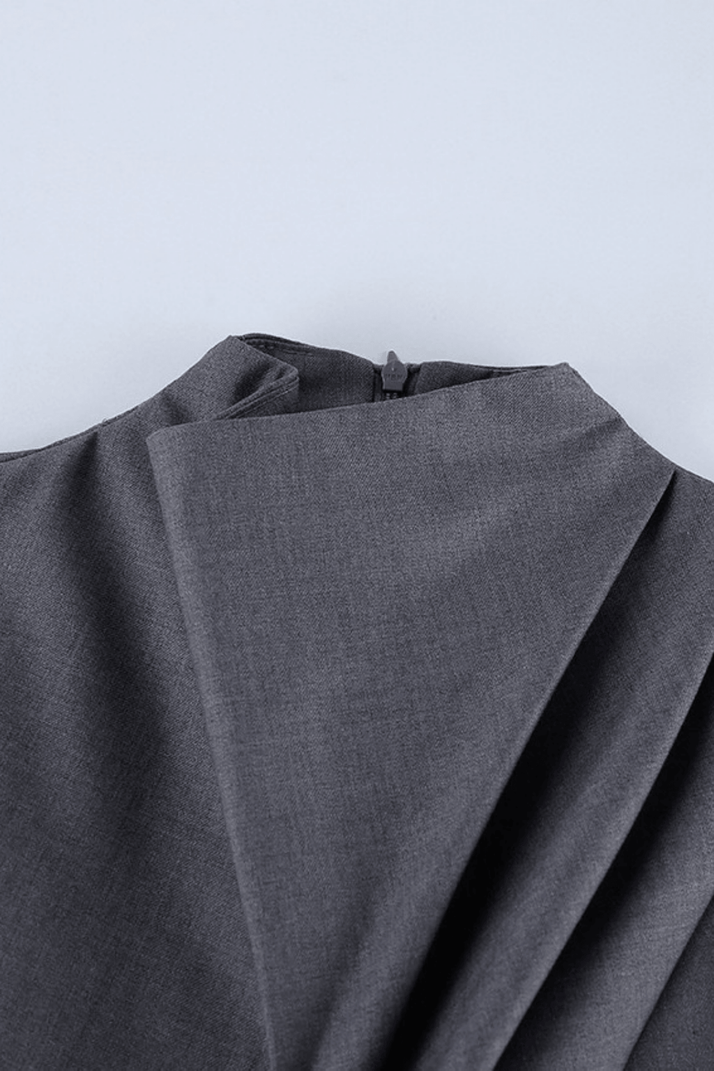 Billie Grey Draped Top Wide Leg Pants Set Avalabel