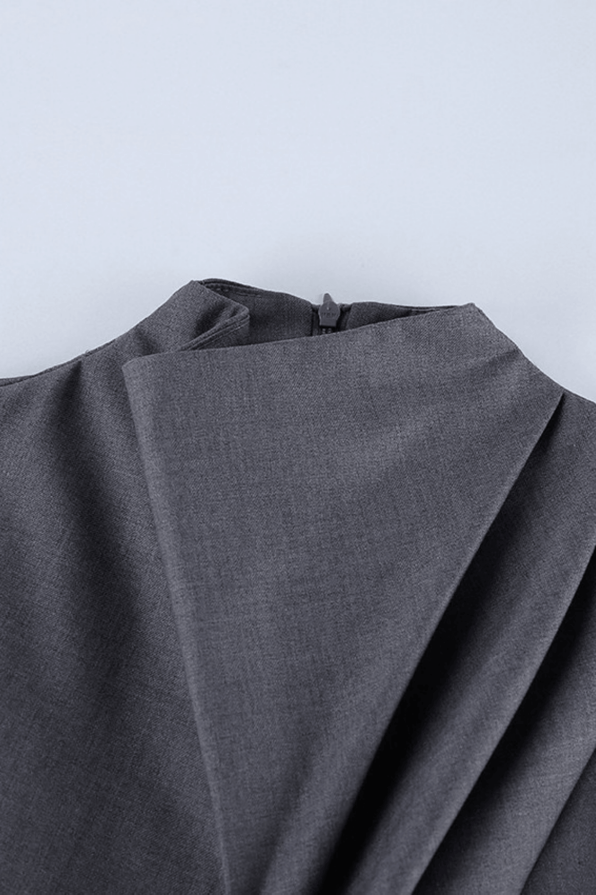 Billie Grey Draped Top Wide Leg Pants Set Avalabel