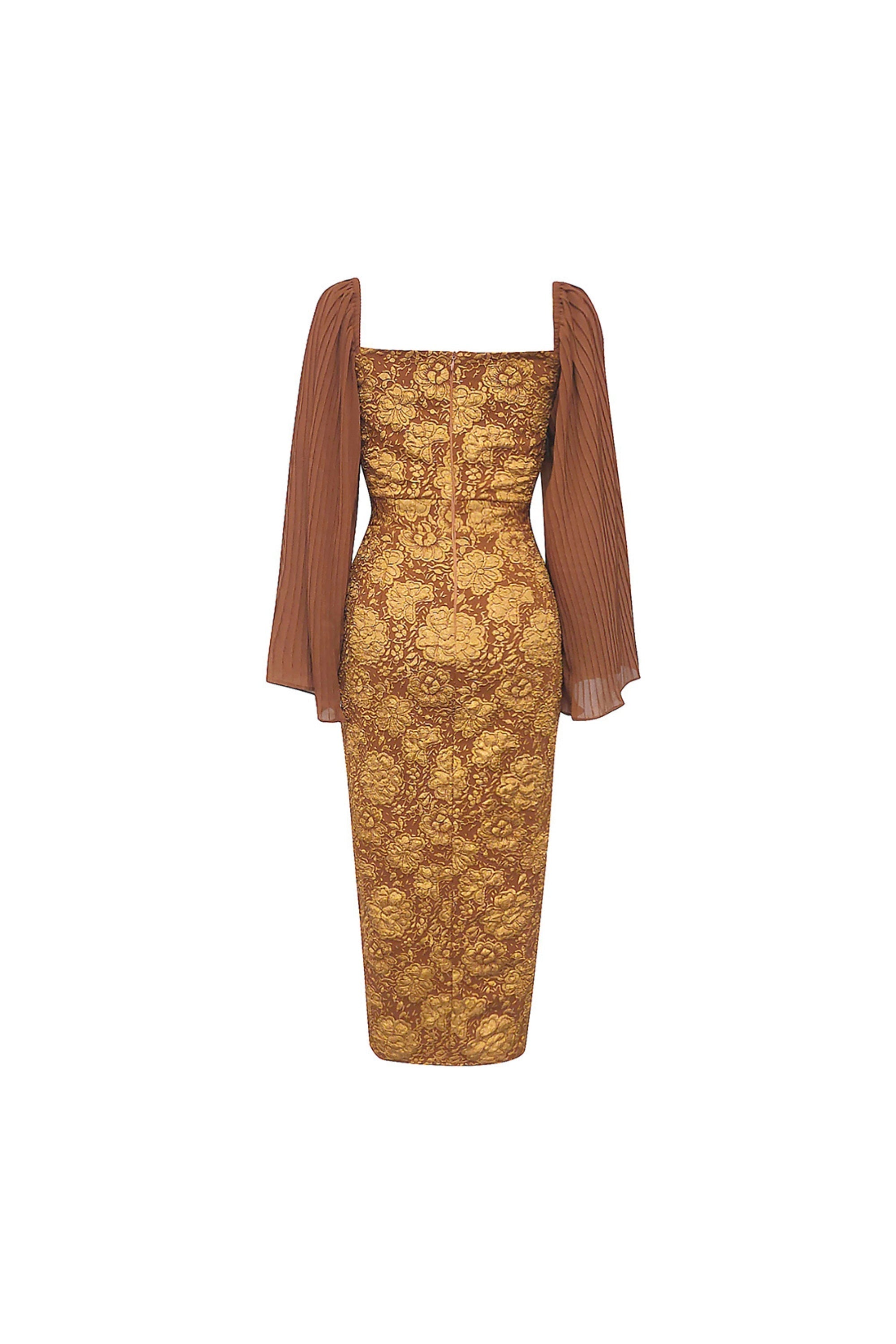 Floral Split Midi Dress Avalabel
