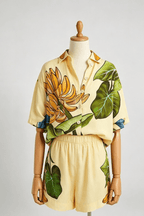 Gloria Tropical Floral Print Two Piece Set Avalabel