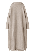 Candy Beige Knit Long Cardigan Coat Avalabel