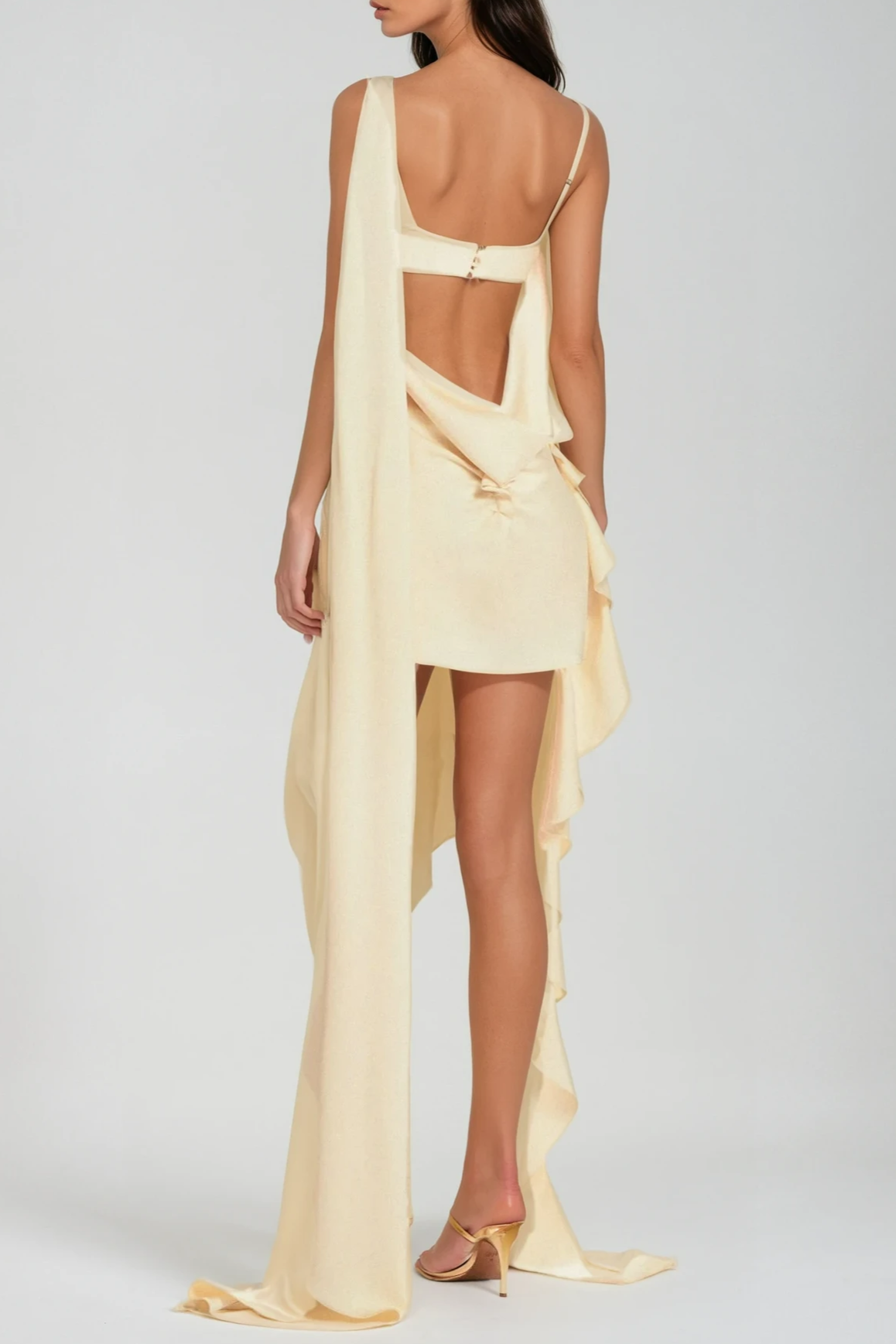 Teada Cutout Drape Mini Dress Avalabel