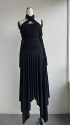 Silouh Long sleeve Midi Dress Avalabel