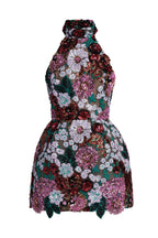 Violet Open-Back Embroidered Mini Dress Avalabel