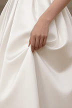 Sharon Minimalist Spaghetti Strap Midi Dress - Off-White Avalabel