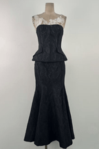 Serena Lace Trim Two Piece Formal Mermaid Dress Avalabel