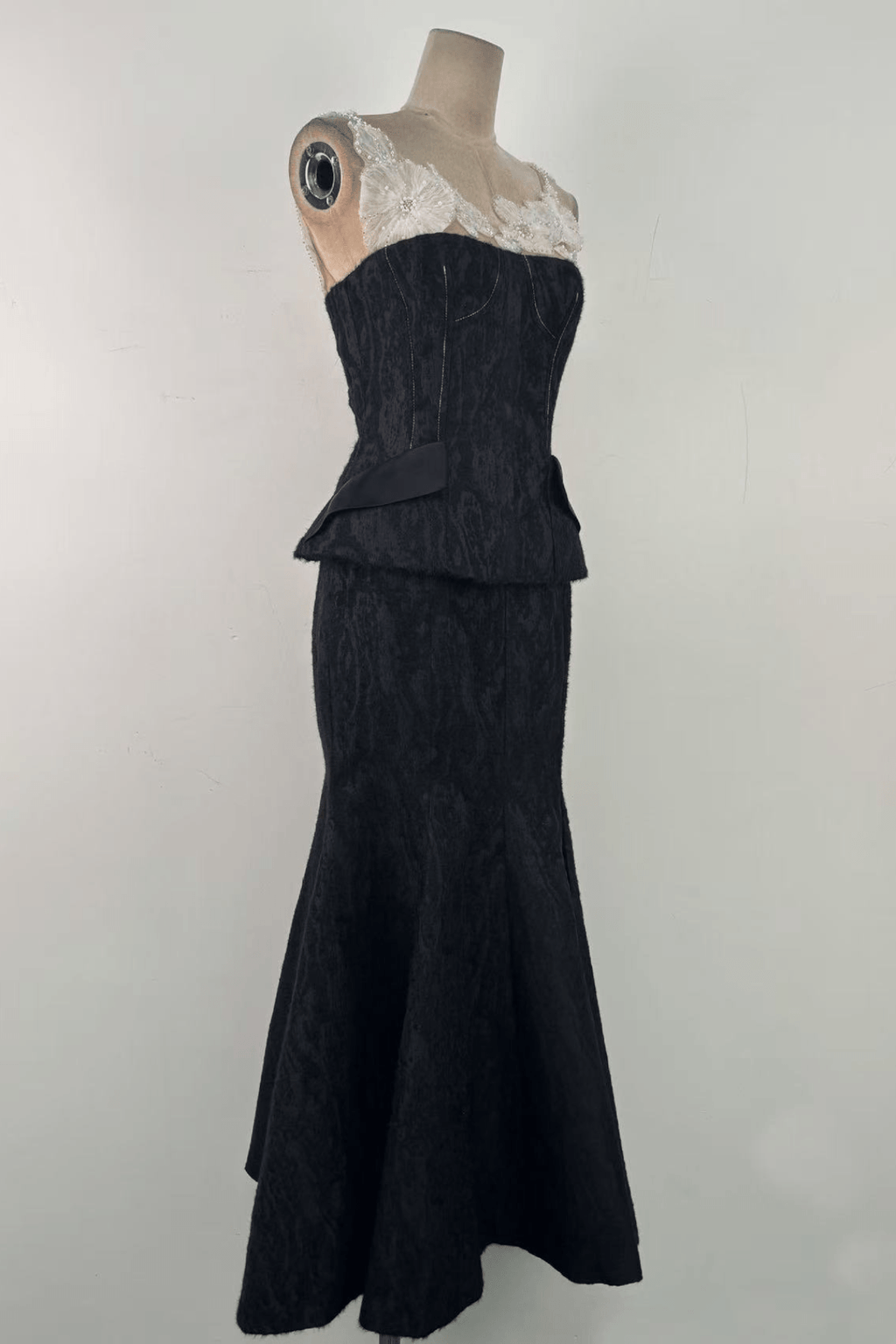 Serena Lace Trim Two Piece Formal Mermaid Dress Avalabel