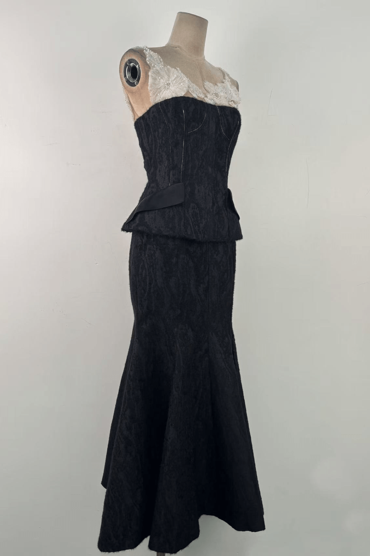 Serena Lace Trim Two Piece Formal Mermaid Dress Avalabel