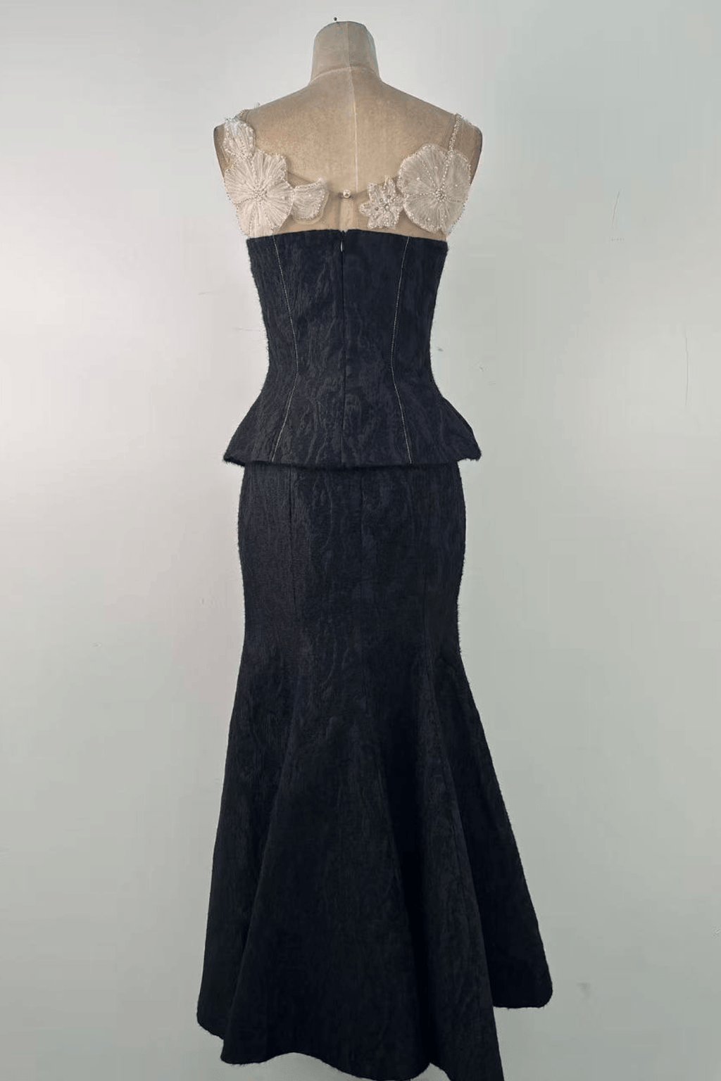 Serena Lace Trim Two Piece Formal Mermaid Dress Avalabel