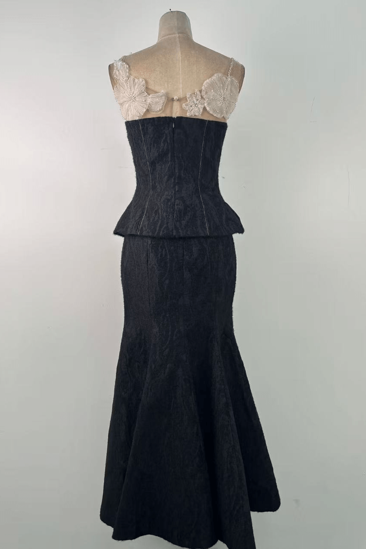 Serena Lace Trim Two Piece Formal Mermaid Dress Avalabel