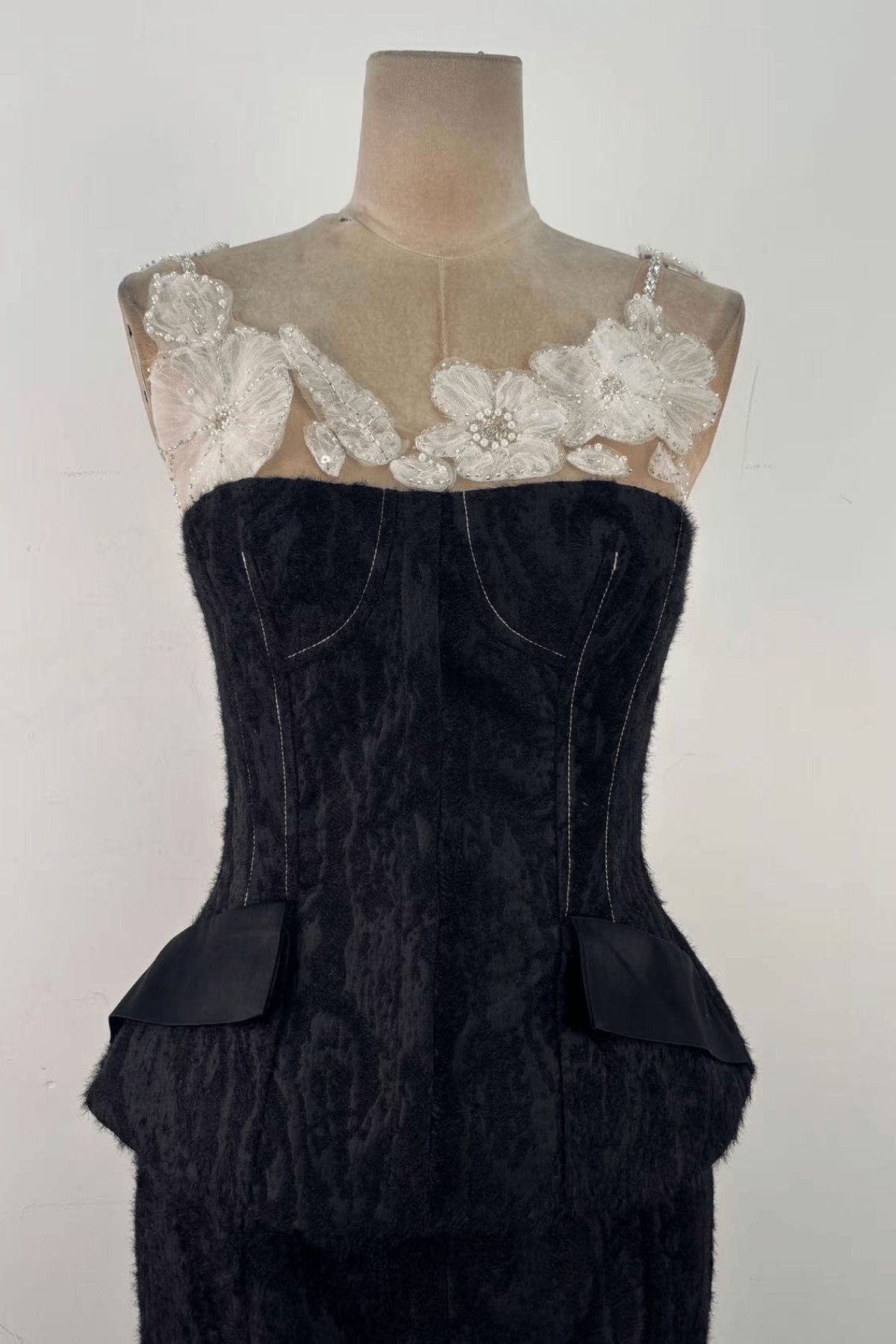 Serena Lace Trim Two Piece Formal Mermaid Dress Avalabel