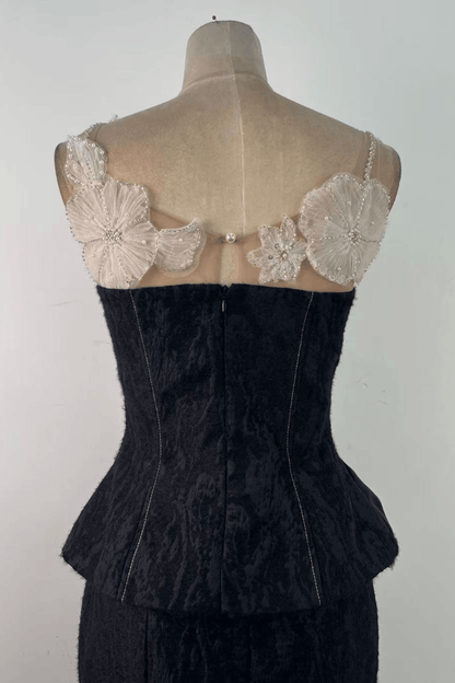 Serena Lace Trim Two Piece Formal Mermaid Dress Avalabel