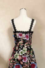 Anwar 3D Floral Corset Midi Dress Avalabel