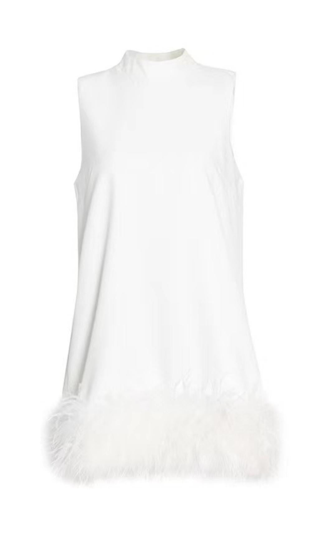 FEATHER MINI DRESS