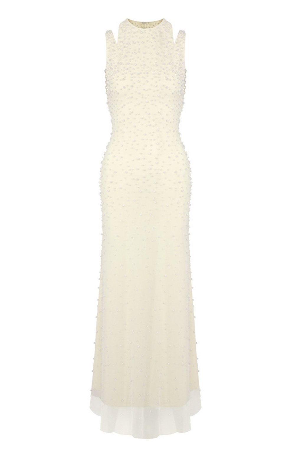 Saskia Pearl Embellished Off Shoulder Mermaid Dress Avalabel