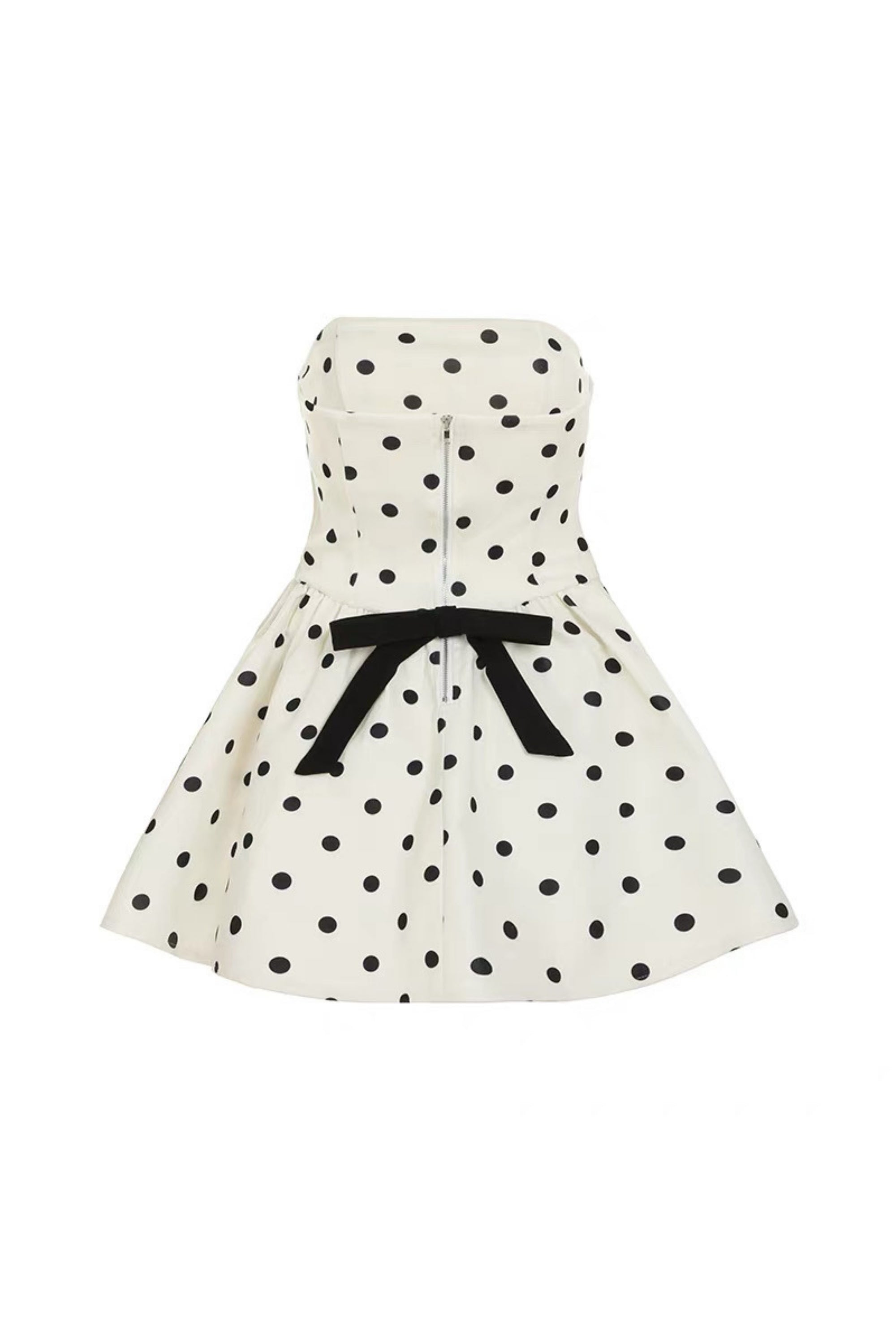 Lumi Dot Strapless Mini Dress Avalabel