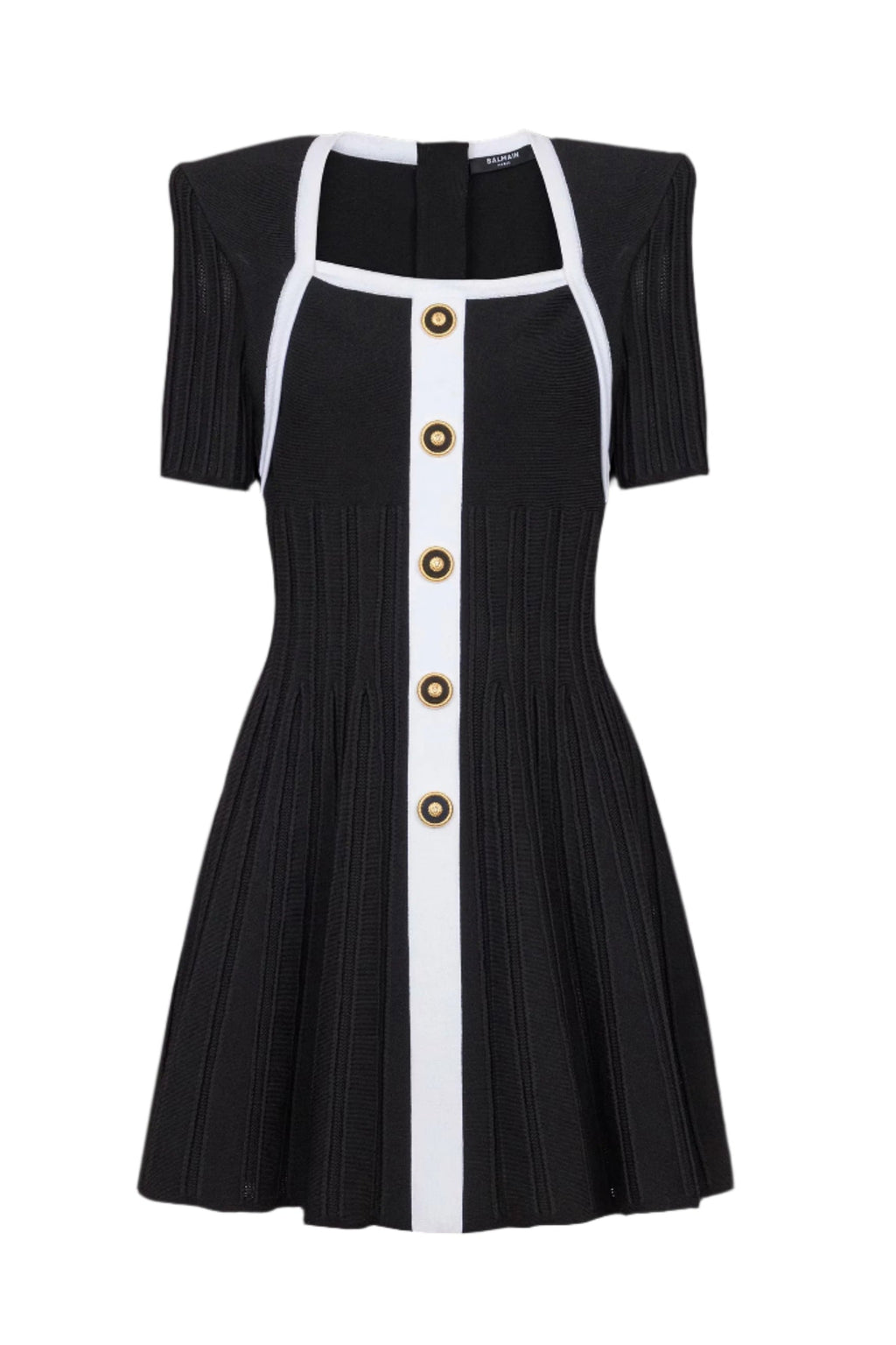 Two-Tone A-Line Knit Dress Avalabel