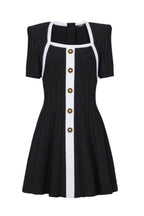 Two-Tone A-Line Knit Dress Avalabel