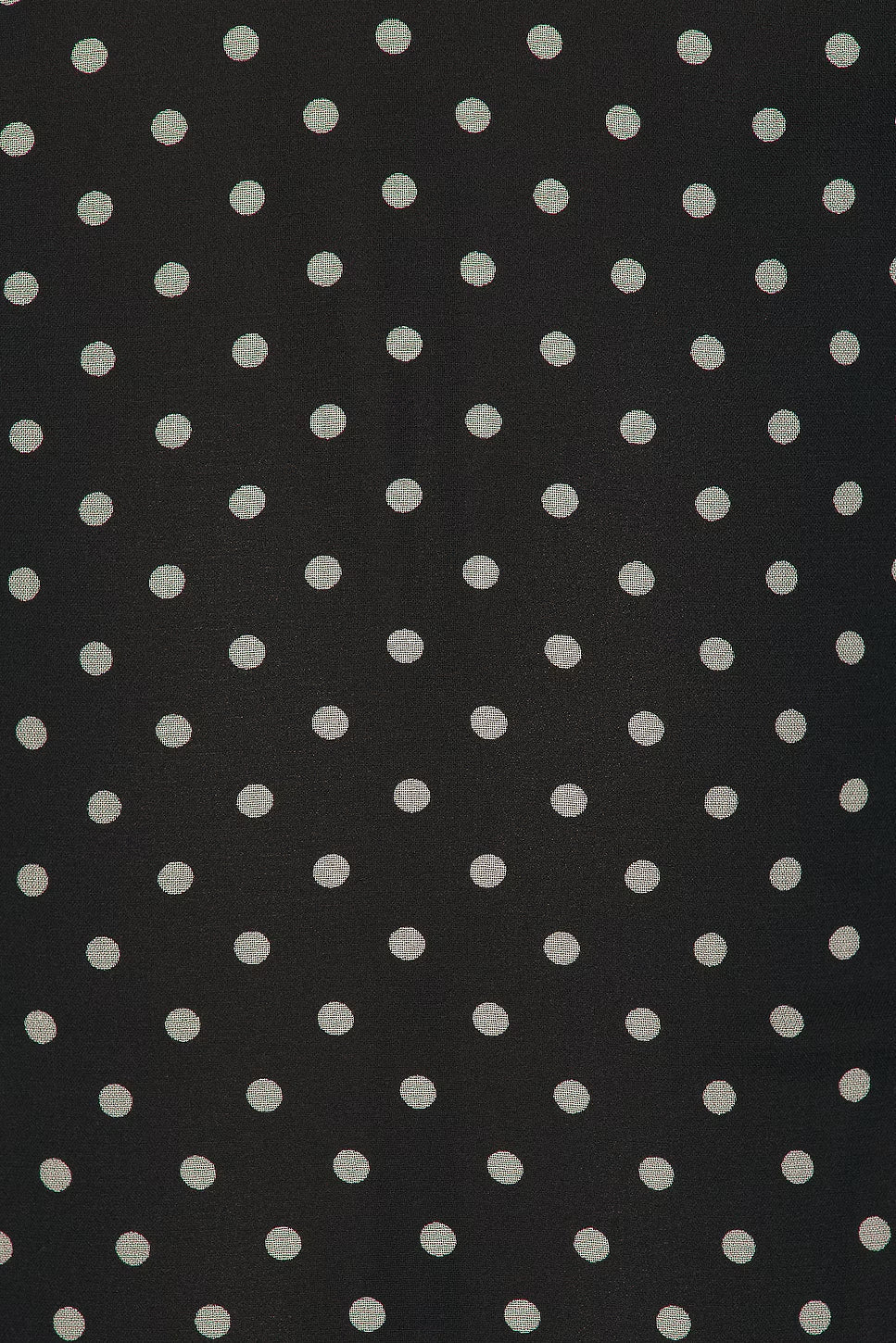 Polka Silk Chiffon Sleeveless Halter Mini Dress in Black Avalabel