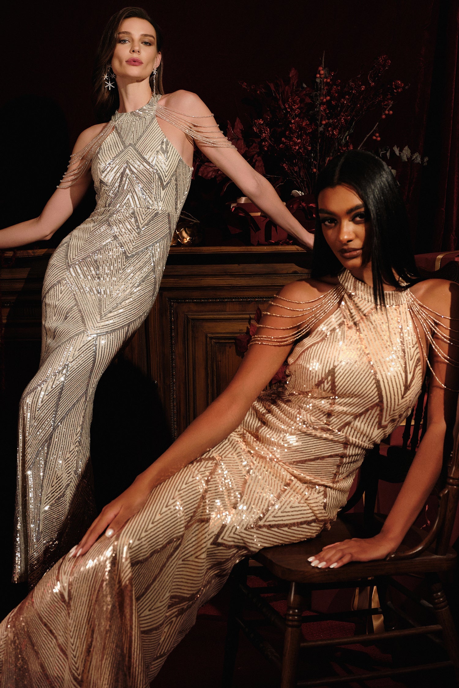 Bali Sequin Maxi Dress Avalabel