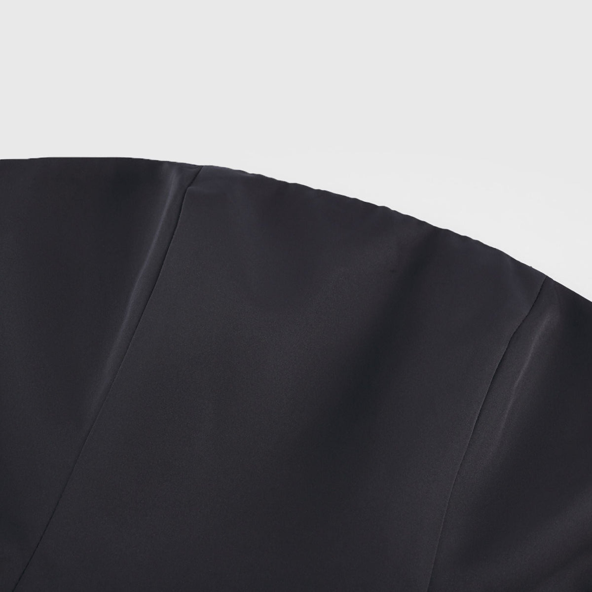 Lucie black petal-layered strapless corset mini dress Avalabel