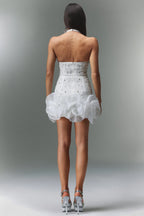 Tove Sleeveless V-neck Diamond Flowers Mini Dress Avalabel