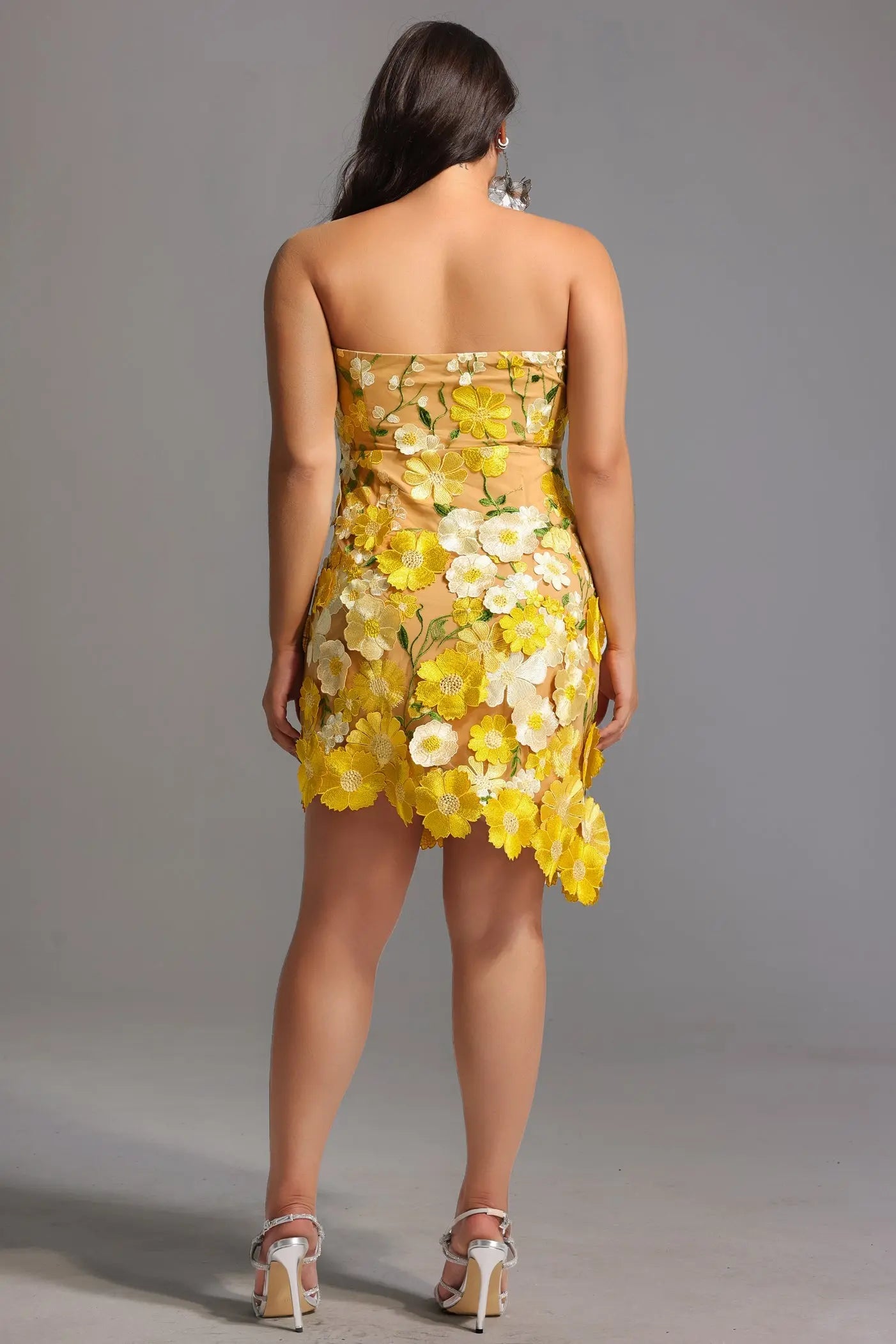 Kimmi Sleeveless Flowers Mini Dress Avalabel