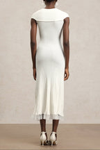 Rcia Sleeveless Lace Hollow Out Bandage Midi Dress Avalabel