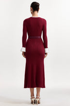 wallis Contour Round Neck Long Sleeve Knit Maxi Dress Avalabel