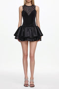 Sareza Chic Contour Deep V Sleeveless Sequin Mini Dress Avalabel