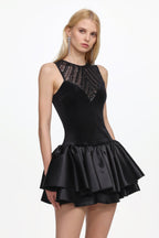 Sareza Chic Contour Deep V Sleeveless Sequin Mini Dress Avalabel