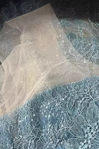 Blue Beaded Lace Dress Avalabel