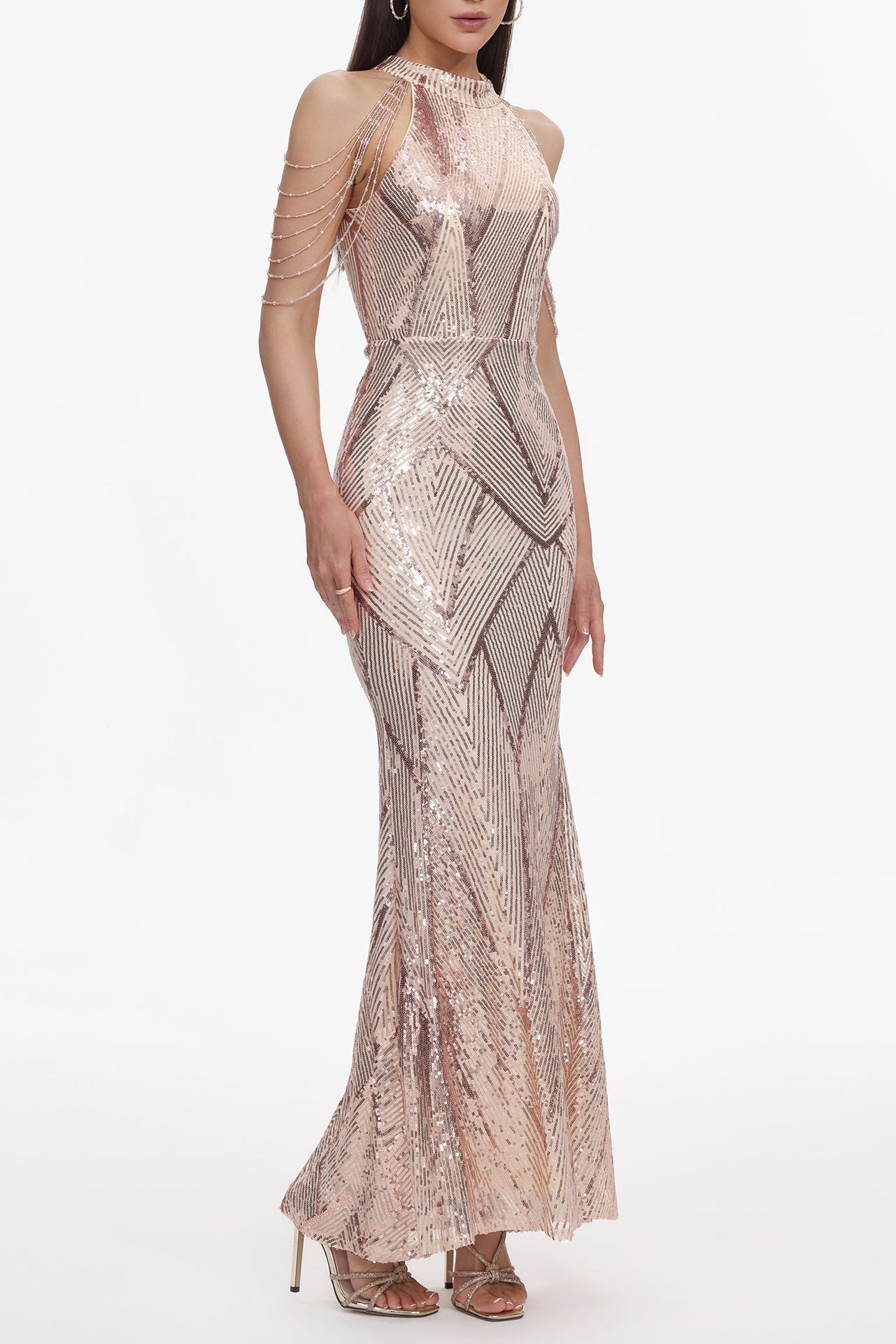 Bali Sequin Maxi Dress Avalabel
