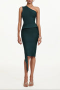 Novah One Shoulder Bandage Midi Dress Avalabel