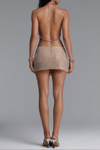 Ocean Shell Pearl Bead Halter Body Chain Top poava