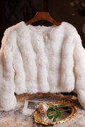 White Faux Fur Short Shawl Avalabel