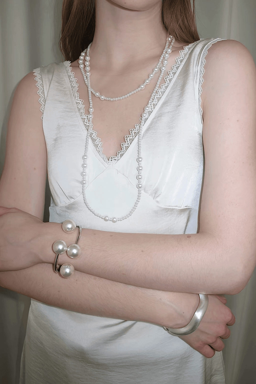 Oversized Pearl Open Cuff Bracelet Avalabel