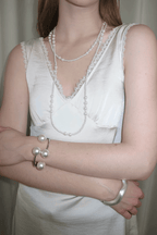 Oversized Pearl Open Cuff Bracelet Avalabel