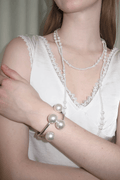Oversized Pearl Open Cuff Bracelet Avalabel